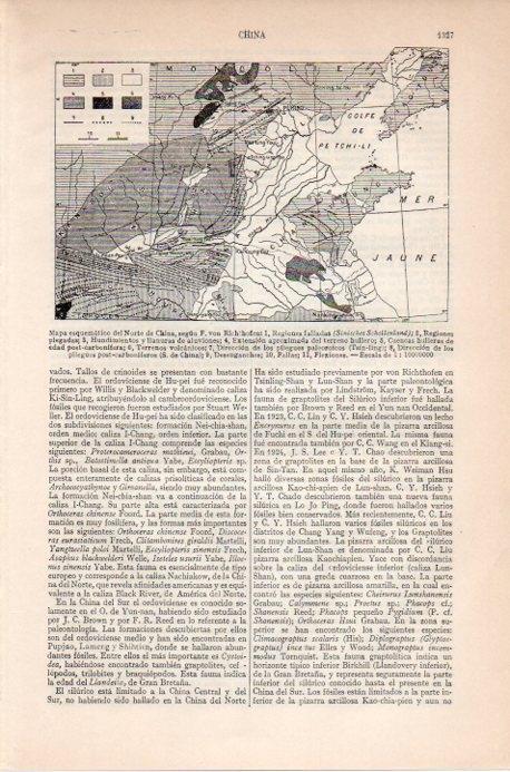 LAMINA V09229: Mapa del norte de China, segun Von Rich hofen