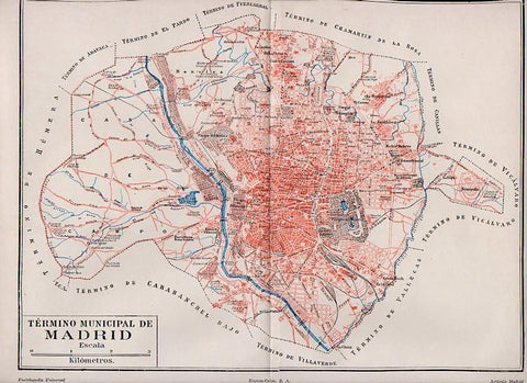 LAMINA V09237: Mapa termino municipal de Madrid