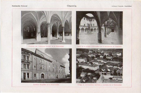 LAMINA V09150: Vistas de Cracovia