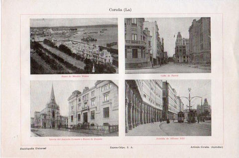 LAMINA V09139: Vistas de La Coruña