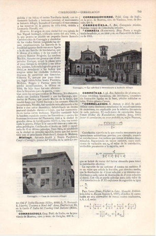 LAMINA V09135: Catedral y casa de Antonio Allegri, Correggio