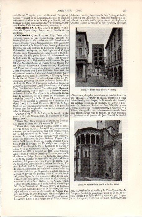 LAMINA V09122: Torrey basilica de San Fidel en Como, Italia