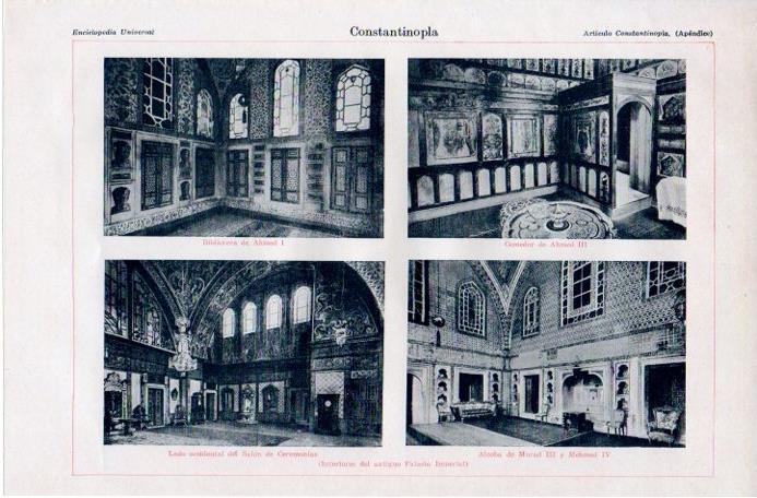 LAMINA V09124: Interiores del Palacio Imperial en Constantinopla