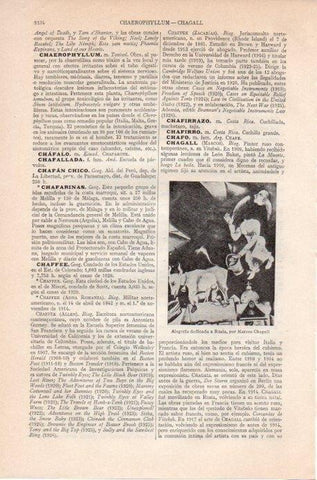 LAMINA V09183: Alegoria dedicada a Rusia, por Marcos Chagall