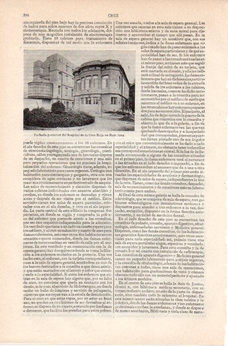 LAMINA V09159: Hospital de la Cruz Roja en Barcelona