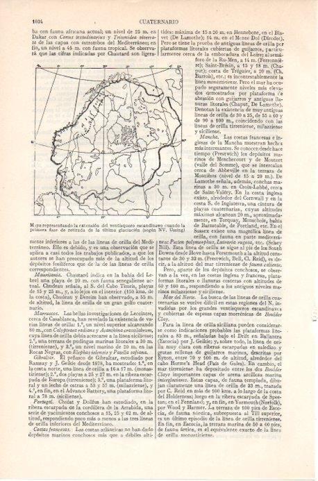 LAMINA V09168: Mapa del ventisquero escadinavo según NV. Ussing