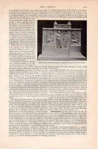 LAMINA V09163: Monumento a Dalmacio G. Izcara