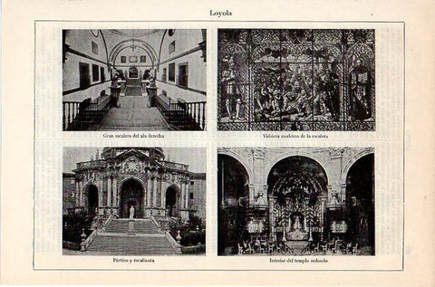 LAMINA V08803: Detalles de la Santa Casa de Loyola