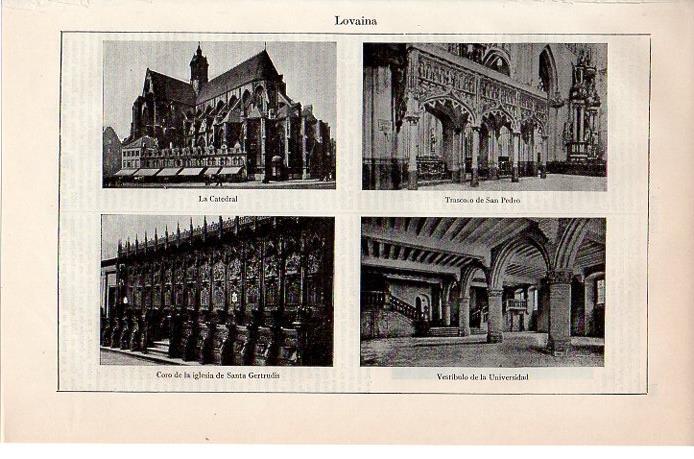LAMINA V08793: Edificios de Lovaina, Belgica