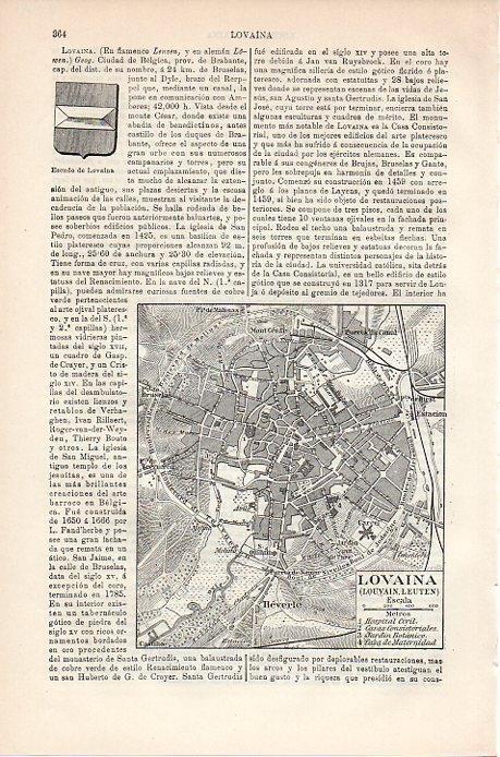 LAMINA V08791: Plano de Lovaina, Belgica