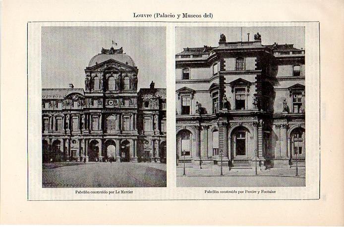 LAMINA V08788: Pabellones del Louvre, Paris
