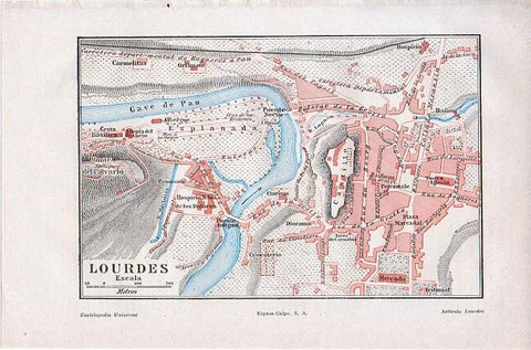 LAMINA V08782: Mapa de Lourdes
