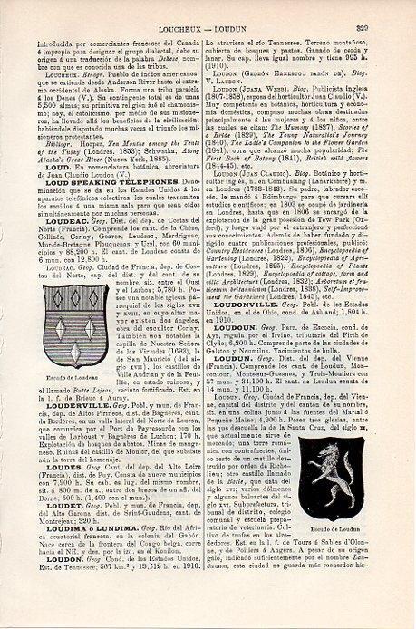 LAMINA V08780: Escudos de Loudeac y Loudun