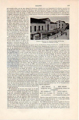 LAMINA V08806: Instituto del Santisimo Cristo del Socorro en Luanco, Asturias