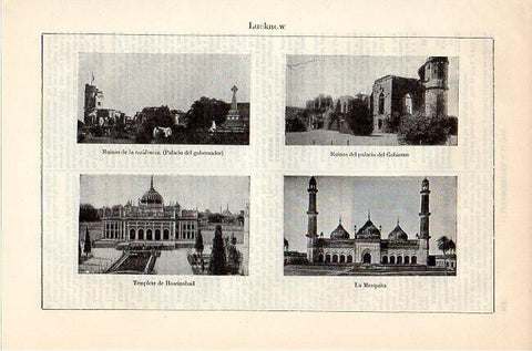LAMINA V08838: Monumentos en Lucknow, India