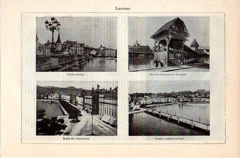 LAMINA V08827: Vistas de Lucerna, Suiza