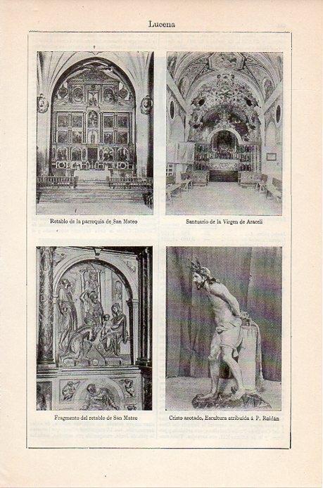 LAMINA V08823: Interiores de la iglesia de San Mateo en Lucena, Sevilla