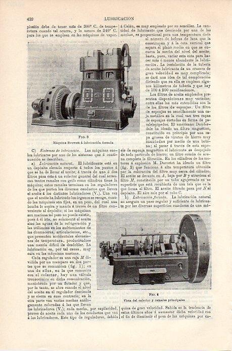 LAMINA V08812: Maquina Browett de lubricacion forzada