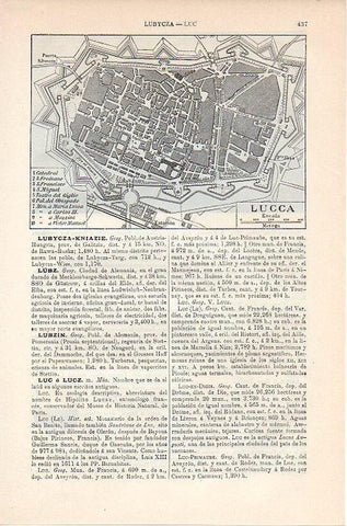 LAMINA V08813: Plano de Lucca, Italia