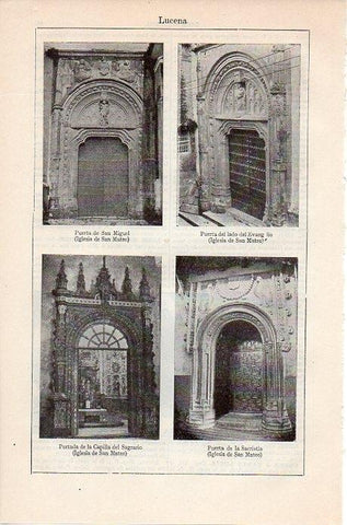 LAMINA V08822: Iglesias de San Mateo en Lucena, Sevilla