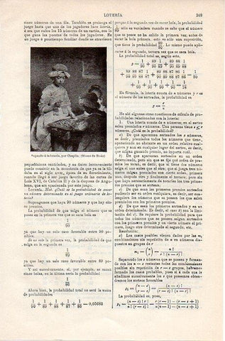 LAMINA V08772: Jugando a la loteria, por Chaplin