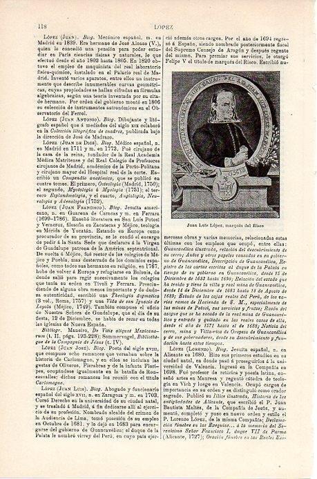 LAMINA V08728: Juan Luis Lopez, marques del Risco