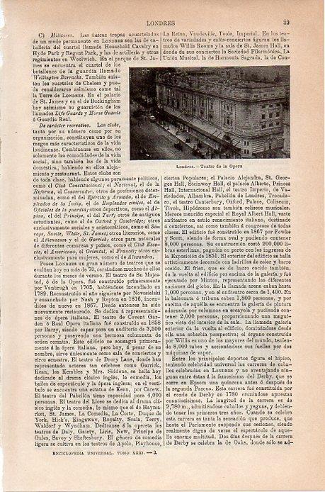 LAMINA V08716: Teatro de la Opera, Londres