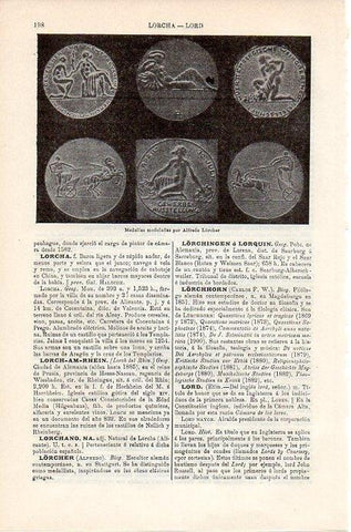 LAMINA V08737: Medallas, por Alfredo Lorcher