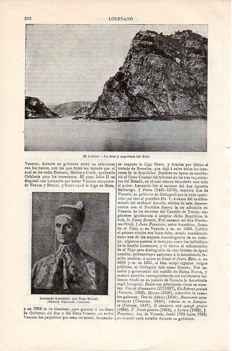 LAMINA V08739: La roca en Lorelei, Alemania