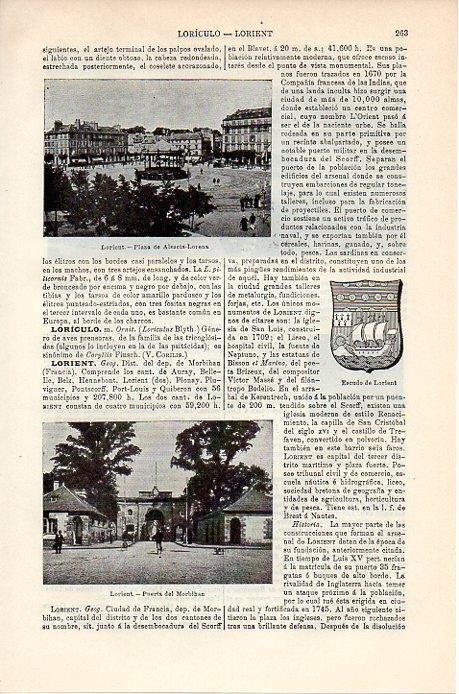 LAMINA V08757: Puerta de Morbihan en Lorient