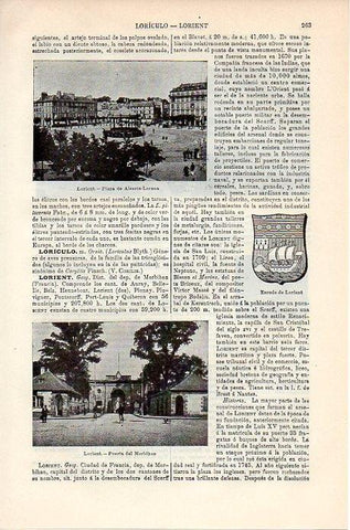 LAMINA V08757: Puerta de Morbihan en Lorient