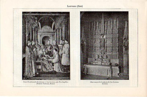 LAMINA V08745: Altar de la iglesia de San Lorenzo, Lleida
