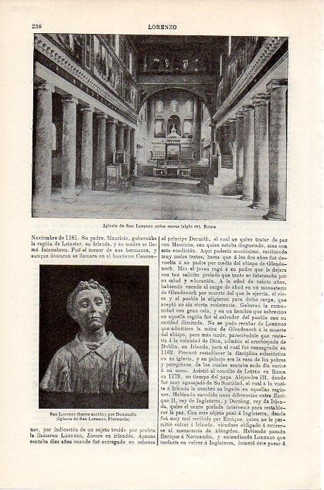 LAMINA V08748: Iglesia de San Lorenzo en Roma