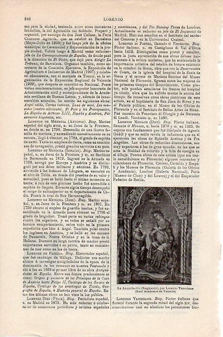 LAMINA V08750: La Anunciacion, fragmento por Lorenzo Veneciano