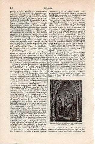 LAMINA V08750: La Anunciacion, fragmento por Lorenzo Veneciano