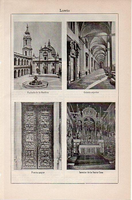 LAMINA V08753: Vistas de Loreto, Italia