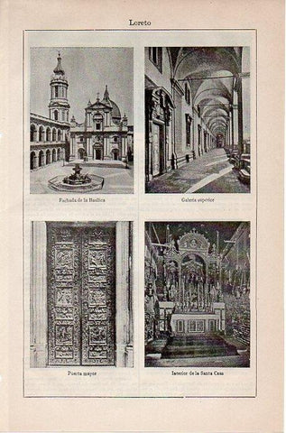 LAMINA V08753: Vistas de Loreto, Italia