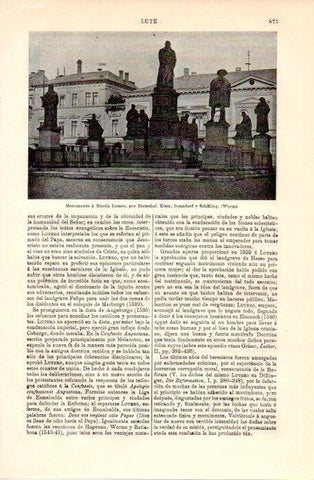LAMINA V08943: Monumento a Martin Lutero, por Rietschel