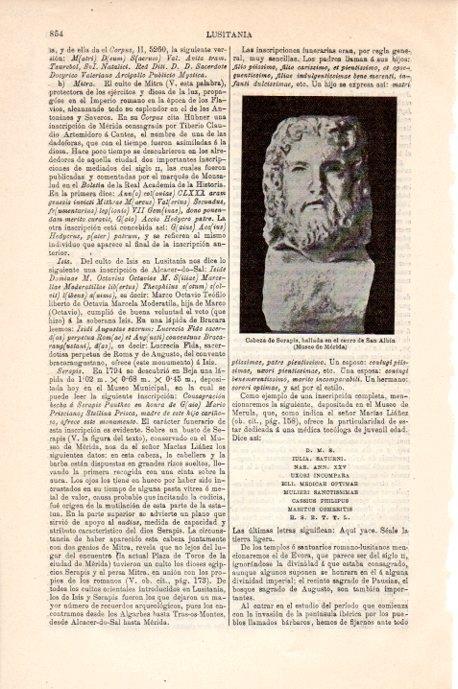 LAMINA V08937: Cabeza de Serapis 