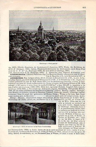 LAMINA V08929: Vista general de Luneburgo