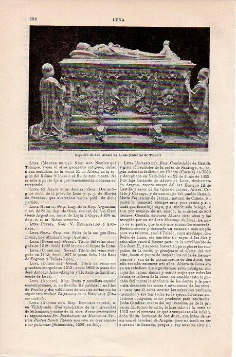 LAMINA V08923: Sepulcro de don Alvaro de la Luna