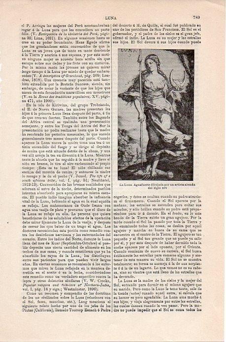 LAMINA V08922: La Luna aguafuerte aleman siglo XVI