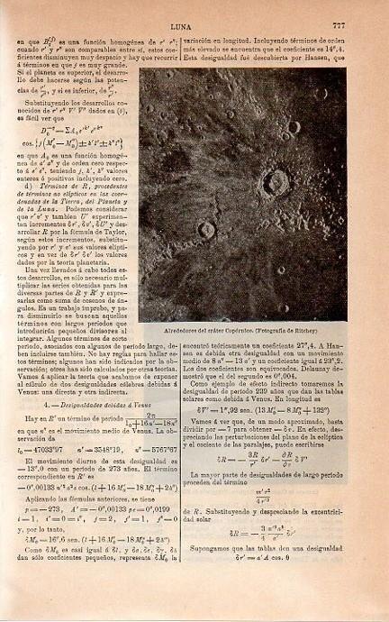 LAMINA V08920: Crater Copernico de la Luna