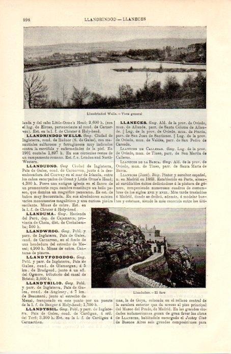 LAMINA V08970: El faro de Llandudno