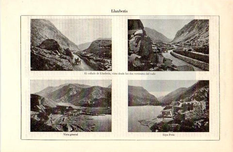 LAMINA V08969: Vista y el collado de Llamberis