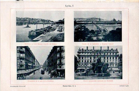 LAMINA V08963: Vistas de Lyon