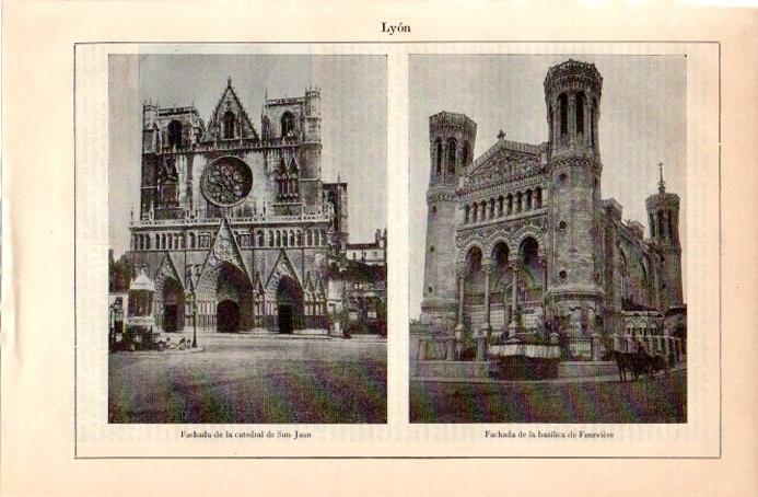 LAMINA V08962: Catedral de San Juan y Basilica de Fourviere de Lyon