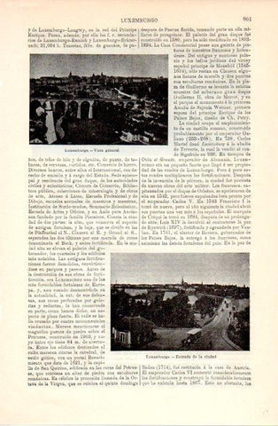 LAMINA V08948: Entrada de la ciudad de Luxemburgo