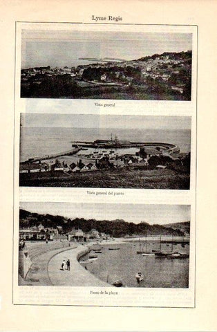 LAMINA V08957: Vistas de Lyme Regis