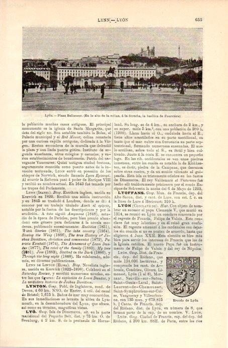 LAMINA V08960: Plaza Bellecour de Lyon